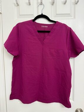 Mandala Pink 1-Pocket Scrub Top